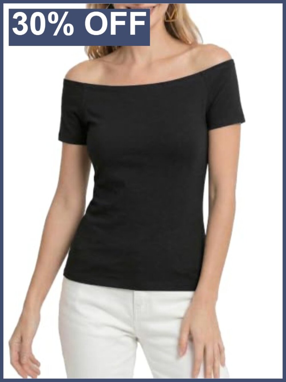Off Shoulder Top Women Short Sleeve Slim Fit Shirt Rayon Spandex